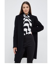 Płaszcz płaszcz wełniany kolor czarny przejściowy - Answear.com Calvin Klein 