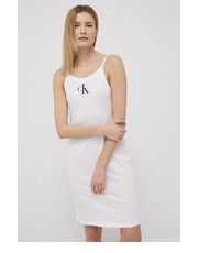 Sukienka sukienka plażowa bawełniana kolor biały mini dopasowana - Answear.com Calvin Klein 