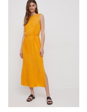 Sukienka sukienka kolor pomarańczowy maxi prosta - Answear.com Calvin Klein 