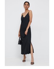 Sukienka sukienka kolor czarny maxi dopasowana - Answear.com Calvin Klein 