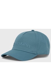 Czapka czapka bawełniana z aplikacją - Answear.com Calvin Klein 