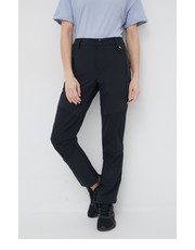 Spodnie spodnie outdoorowe damskie kolor granatowy - Answear.com 4F