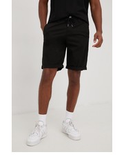 Krótkie spodenki męskie szorty bawełniane męskie kolor czarny - Answear.com Tom Tailor
