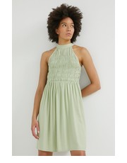 Sukienka sukienka kolor zielony mini rozkloszowana - Answear.com Pieces