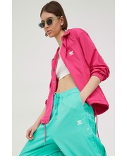 Kurtka adidas Originals kurtka Always Original damska kolor różowy przejściowa oversize - Answear.com Adidas Originals