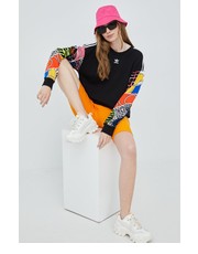 Bluza adidas Originals bluza bawełniana x Rich Mnisi HC4473 damska kolor czarny wzorzysta - Answear.com Adidas Originals