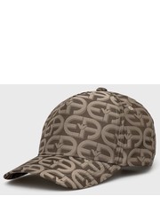 Czapka czapka kolor beżowy wzorzysta - Answear.com Emporio Armani