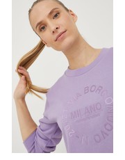 Bluza bluza damska kolor fioletowy z aplikacją - Answear.com Emporio Armani