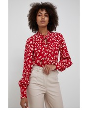 Bluzka Bluzka damska kolor czerwony w kwiaty - Answear.com Lauren Ralph Lauren
