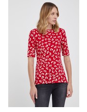Bluzka t-shirt damski kolor czerwony - Answear.com Lauren Ralph Lauren