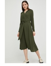 Sukienka sukienka kolor zielony midi dopasowana - Answear.com Lauren Ralph Lauren