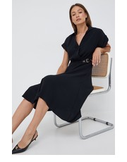 Sukienka sukienka kolor czarny midi rozkloszowana - Answear.com Lauren Ralph Lauren