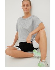 Bluzka t-shirt bawełniany kolor szary - Answear.com Dkny