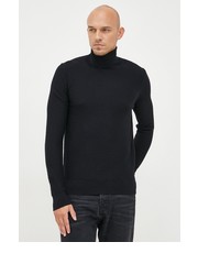 Sweter męski sweter wełniany męski kolor czarny lekki z golferm - Answear.com Trussardi