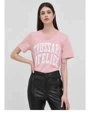 Bluzka - T-shirt bawełniany - Answear.com Trussardi
