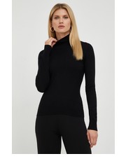 Sweter sweter damski kolor czarny lekki z golfem - Answear.com Trussardi