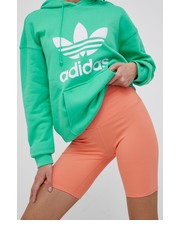 Spodnie Levis szorty damskie kolor pomarańczowy gładkie high waist - Answear.com Levi’s