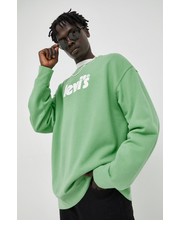 Bluza męska Levis bluza bawełniana męska kolor zielony z nadrukiem - Answear.com Levi’s