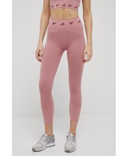 Legginsy adidas Performance legginsy treningowe damskie kolor różowy wzorzyste - Answear.com Adidas Performance