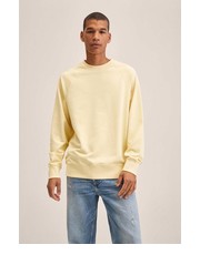 Bluza męska bluza Dylan męska kolor żółty gładka - Answear.com Mango Man