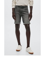 Krótkie spodenki męskie szorty jeansowe Rock męskie kolor szary - Answear.com Mango Man