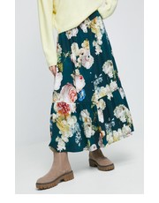 Spódnica spódnica kolor turkusowy maxi rozkloszowana - Answear.com Medicine