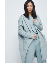 Sweter kardigan damski kolor turkusowy ciepły - Answear.com Medicine