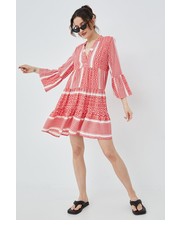 Sukienka sukienka kolor czerwony mini rozkloszowana - Answear.com Only