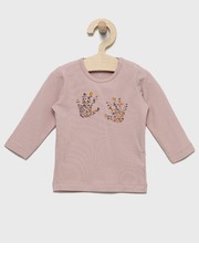 Koszulka Name it longsleeve dziecięcy kolor różowy z nadrukiem - Answear.com Name It