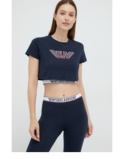 Bluzka t-shirt damski kolor granatowy - Answear.com Emporio Armani Underwear