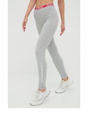 Legginsy legginsy damskie kolor szary z nadrukiem - Answear.com Emporio Armani Underwear