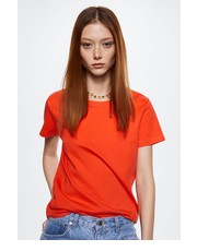 Bluzka t-shirt bawełniany Situ3 kolor pomarańczowy - Answear.com Mango