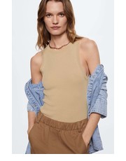 Bluzka top Karl damski kolor beżowy - Answear.com Mango