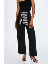 Spodnie spodnie Felipa3 damskie kolor czarny fason culottes high waist - Answear.com Mango