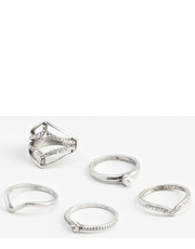 pierścionek - Komplet pierścionków Lila (5 sztuk) 84090000 - Answear.com