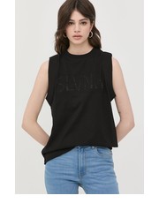 Bluzka top bawełniany kolor czarny - Answear.com Silvian Heach
