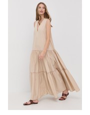 Sukienka sukienka kolor beżowy maxi rozkloszowana - Answear.com Silvian Heach