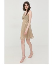 Sukienka sukienka kolor złoty mini rozkloszowana - Answear.com Silvian Heach