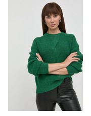 Sweter sweter z domieszką wełny damski kolor zielony - Answear.com Silvian Heach