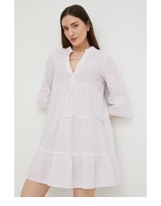 Sukienka sukienka bawełniana kolor biały mini rozkloszowana - Answear.com Vero Moda