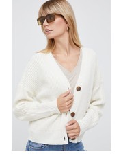 Sweter kardigan damski kolor beżowy - Answear.com Vero Moda