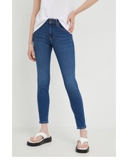 Jeansy jeansy FOREVERFIT DARK SUBTLE WORN damskie high waist - Answear.com Lee