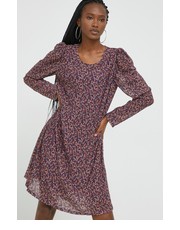 Sukienka sukienka kolor fioletowy mini rozkloszowana - Answear.com Vila