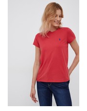 Bluzka t-shirt bawełniany kolor czerwony - Answear.com Polo Ralph Lauren