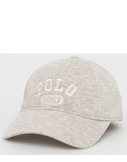 Czapka czapka kolor szary z aplikacją - Answear.com Polo Ralph Lauren
