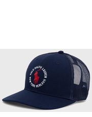 Czapka czapka kolor granatowy z aplikacją - Answear.com Polo Ralph Lauren