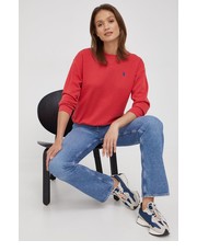 Bluza bluza damska kolor czerwony gładka - Answear.com Polo Ralph Lauren