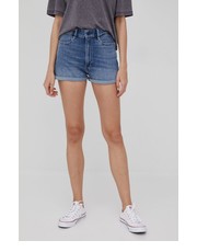 Spodnie szorty jeansowe damskie gładkie high waist - Answear.com G-Star Raw