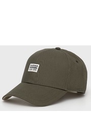 Czapka czapka bawełniana kolor zielony gładka - Answear.com G-Star Raw