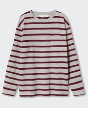 Koszulka longsleeve bawełniany dziecięcy Charles kolor bordowy wzorzysty - Answear.com Mango Kids
